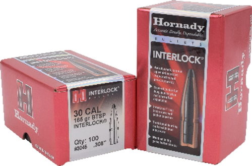 Hornady InterLock .30 Cal 165 gr BTSP Bullets-100cnt Nexgen Outfitters