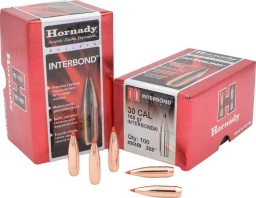 Hornady InterBond .30 Cal 165 gr Bullets-100cnt Nexgen Outfitters