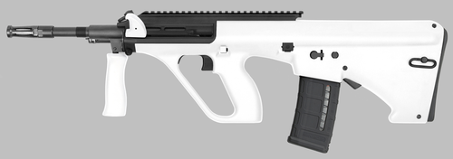 SH118437 Steyr AUG A3 M1 NATO 5.56 NATO 16in Black Hammer-Forged Threaded Barrel 30+1Rnd White Fixed Synthetic Bull-Pup Semi-Auto Rifle Nexgen Outfitters