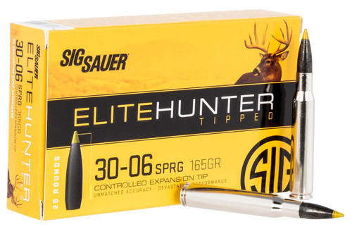 Sig Sauer Elite Hunter Tipped .30-06 Springfield 165gr Controlled Expansion Tip 20Rnd Rifle Ammunition Nexgen Outfitters