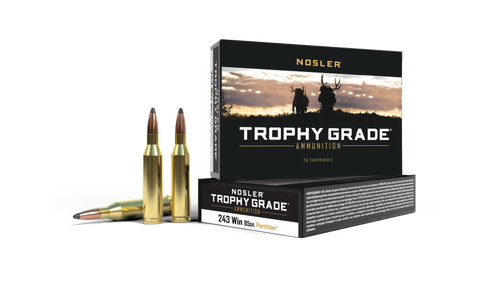 Nosler Trophy Grade .243 Winchester 85gr Partition 20Rnd Rifle Ammunition Nexgen Outfitters