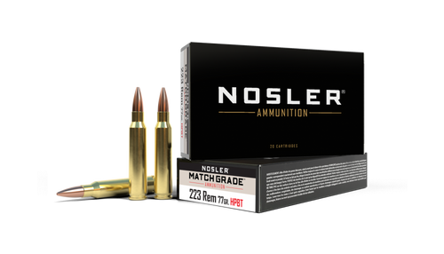 Nosler Match Grade .223 Remington 77gr Custom Competition 20Rnd Rifle Ammunition Nexgen Outfitters
