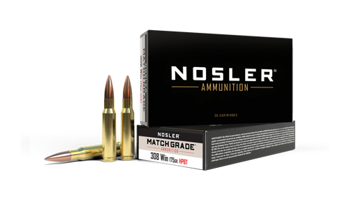 Nosler Match Grade .308 Winchester 175gr Custom Competition 20Rnd Rifle Ammunition Nexgen Outfitters