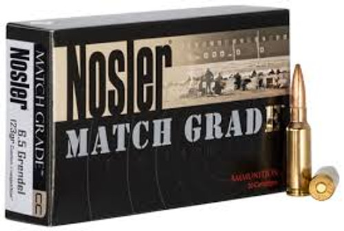Nosler Match Grade 6.5 Grendel 123gr Custom Competition 20Rnd Rifle Ammunition Nexgen Outfitters