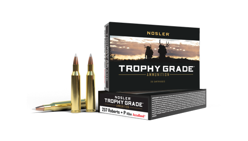 Nosler Trophy Grade .257 Roberts +P 110gr AccuBond 20Rnd Rifle Ammunition Nexgen Outfitters