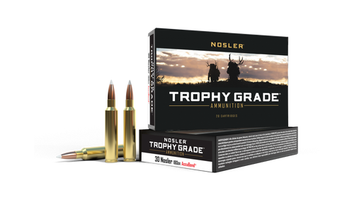 Nosler Trophy Grade .30 Nosler 180gr AccuBond 20Rnd Rifle Ammunition Nexgen Outfitters