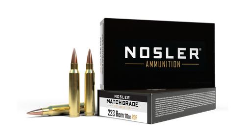 Nosler Match Grade RDF .223 Remington 70gr Hollow Point Boat Tail 20Rnd Rifle Ammunition Nexgen Outfitters