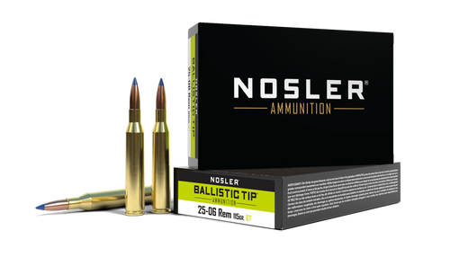 Nosler Ballistic Tip .25-06 Remington 115gr Poly-Tip Boat Tail 20Rnd Rifle Ammunition Nexgen Outfitters