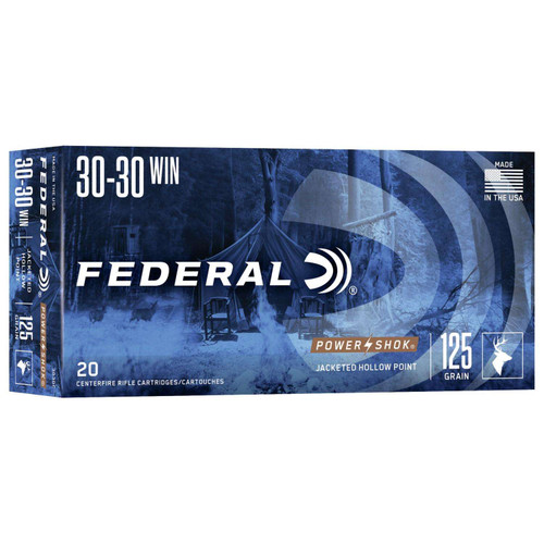 Federal Power-Shok .30-30 Winchester 125gr Jacketed Hollow Point 20Rnd Rifle Ammunition Nexgen Outfitters