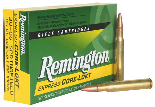 SH66329 Remington Core-Lokt 30-06 Springfield 165 gr PSP Rifle Ammuntion 20 rds Nexgen Outfitters