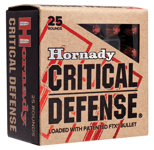 SH74688 Hornady Critical Defense 9x18mm Makarov 95gr FTX 25Rnd Handgun Ammunition Nexgen Outfitters