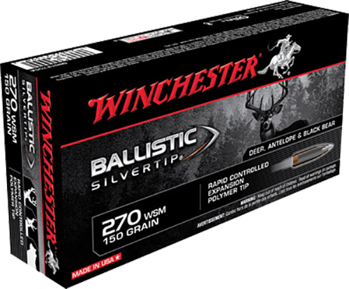 SH68049 Winchester Ballistic Silvertip 270 WSM 150 gr Polymer Tip Rifle Ammunition 20 rds Nexgen Outfitters