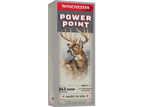 Winchester Super-X 243 WSSM 100 gr Power-Point Rifle Ammunition 20 rds Nexgen Outfitters