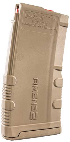 ZA556MOD2FDE20 Amend2 Mod2 AR15 5.56/.223 20Rnd Poly Flat Dark Earth Magazine Nexgen Outfitters