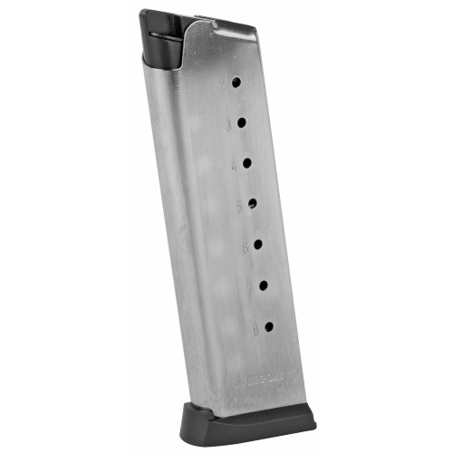 RPVMCGCG4508NPF MEC-GAR MGCG4508NPF 1911 .45 ACP 8Rnd Nickel w-Removable Butt Plate Magazine Nexgen Outfitters