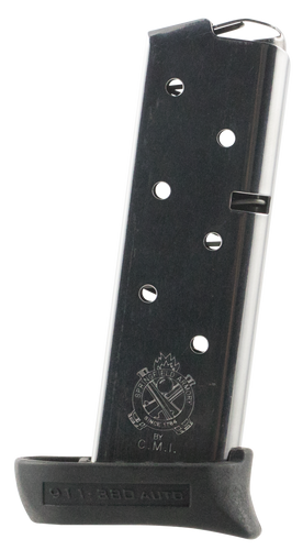 SH100109 Springfield Armory PG6807 911 .380 ACP 7Rnd Stainless Steel Magazine w-Finger Extension Nexgen Outfitters