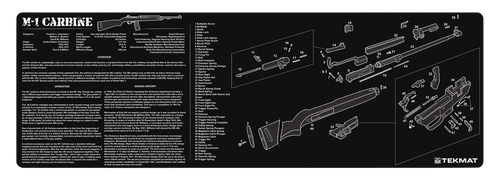 SH124483 TekMat M1 Carbine Parts Diagram 12"x36" Original Cleaning Mat Nexgen Outfitters