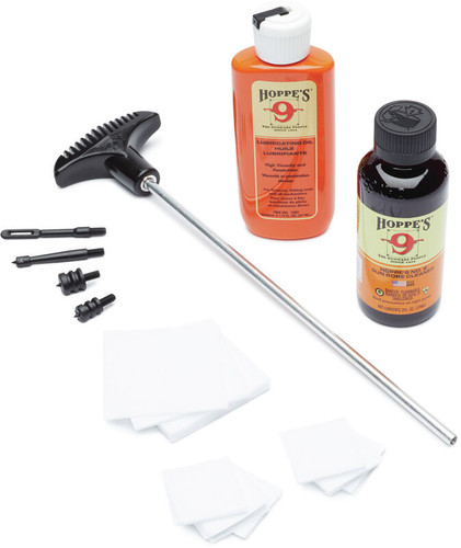 Hoppes 38,357,9mm Caliber Pistol & Rifle Cleaning Kit with 3-Piece Aluminum Rod Nexgen Outfitters
