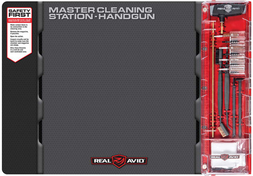 SH120791 Real Avid Master Universal Pistol Cleaning Kit w-Integrated Mat Nexgen Outfitters