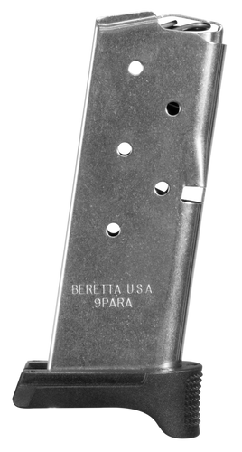 SH112848 Beretta USA JMAPXCARRY6 APX Carry 9mm Luger 6Rnd Nickel Steel Magazine w-Grip Extension Nexgen Outfitters