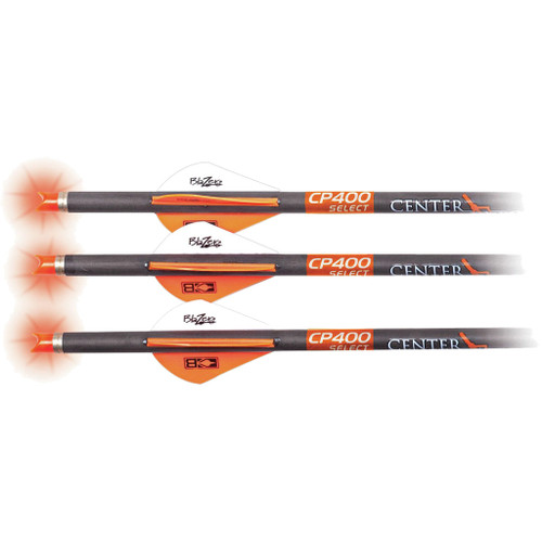 KN1002815 Centerpoint CP400 Select 20" Lighted Crossbow Bolt Half-Moon Nock 3-Pack Nexgen Outfitters