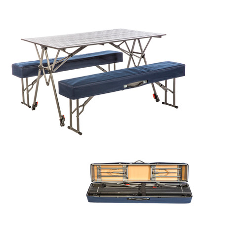 MOX4010952 Kamp-Rite Kwik Set Table with Benches Nexgen Outfitters