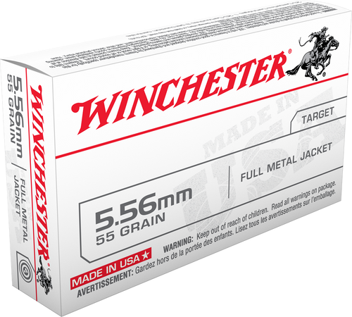 Winchester White Box Target 5.56 NATO 55gr Full Metal Jacket 20Rnd Box