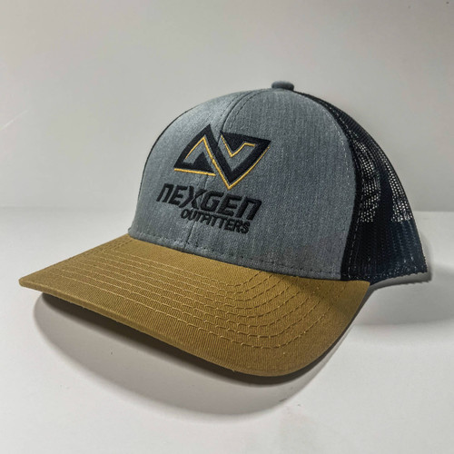 NXCLGHAT Nexgen Outfitters Center Logo Trucker Hat Nexgen Outfitters