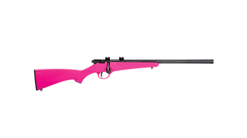 Savage Arms Youth Rascal FV-SR .22 Single-Shot 16.13" Blued Threaded Bbl/Pink Bolt Action Rifle Nexgen Outfitters