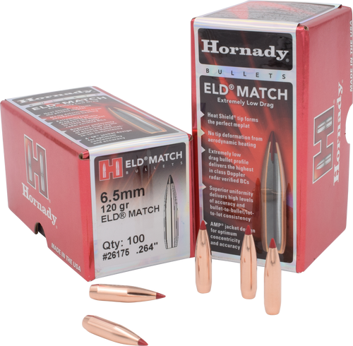 SSO23098 Hornady ELD  Match 6.5mm 120 gr Bullets-100cnt Nexgen Outfitters