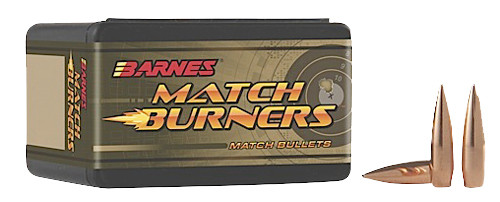 SH74490 Barnes Bullets Match Burners .30 Cal 175 gr Jacketed Hollow Point Boat-Tail Bullets -100cnt Nexgen Outfitters