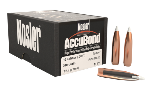 SSO51525 Nosler AccuBond 54618 .30 Cal 200 gr Spitzer Bullets-50cnt Nexgen Outfitters