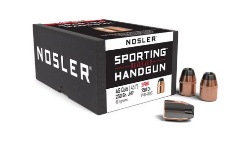 Nosler Sporting Handgun 43013 .45 Cal 250 gr Spitzer Bullets-100cnt Nexgen Outfitters