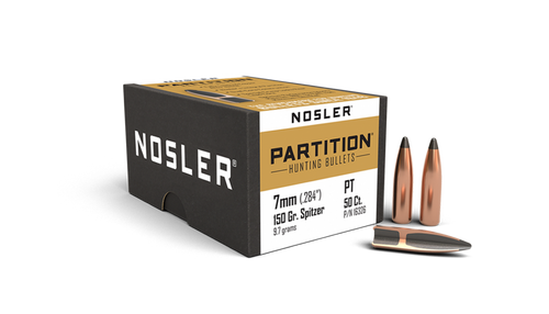 Nosler Partition 16326 7mm 150 gr Spitzer Bullets-50cnt Nexgen Outfitters