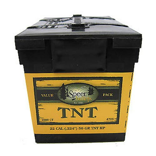 Speer TNT 4705 .22 Cal 50 gr Jacketed Hollow Point Bullets-1000cnt Nexgen Outfitters