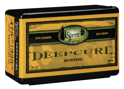 SSO64741 Speer Deep Curl Handgun Hunting 3978 .470 Cal 325 gr Soft Point Flat Nose Bullets-50cnt Nexgen Outfitters