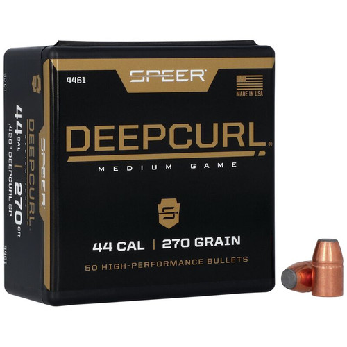 Speer Deep Curl Handgun Hunting 4461 .44 Cal 270 gr Soft Point Bullets-50cnt Nexgen Outfitters