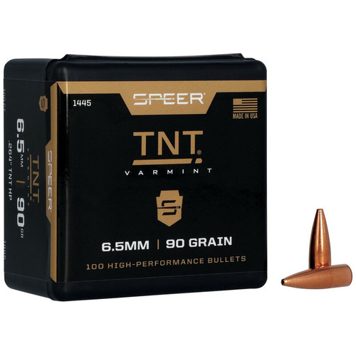 Speer TNT 1445 6.5mm 90 gr Jacketed Hollow Point Bullets-100cnt Nexgen Outfitters