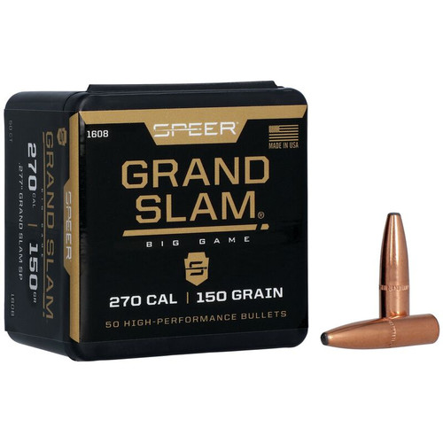 Speer Grand Slam 1608 .270 Cal 150 gr Soft Point Bullets-50cnt Nexgen Outfitters