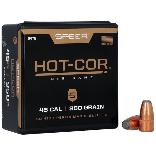 Speer Hot-Cor 2478 .45 Cal 350 gr Magnum Tip Soft Point Bullets-50cnt Nexgen Outfitters