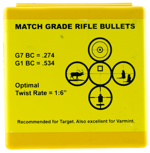 SH120 Berger Bullets VLD Target 22423 .22 Cal 90 gr Bullets-100cnt Nexgen Outfitters