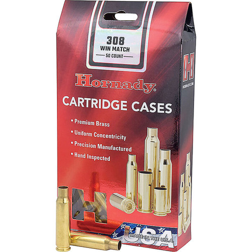 Hornady .308 Winchester Unprimed Rifle Brass 50cnt-8661 Nexgen Outfitters