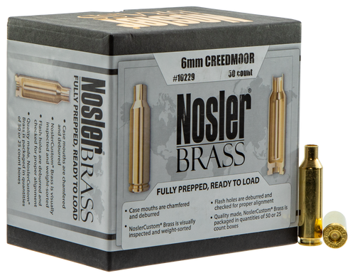 SSO110656 Nosler 6mm Creedmoor Unprimed Rifle Brass 50cnt-10229 Nexgen Outfitters