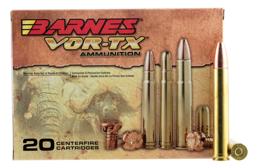 SH74427 Barnes VOR-TX Safari .458 Lott 500gr TSX Flat Base Lead-Free 20Rnd Rifle Ammo Nexgen Outfitters