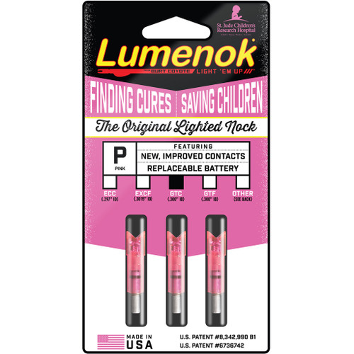 KN88098 Lumenok Crossbow Nock Pink Gold Tip Moon 3 pk. Nexgen Outfitters