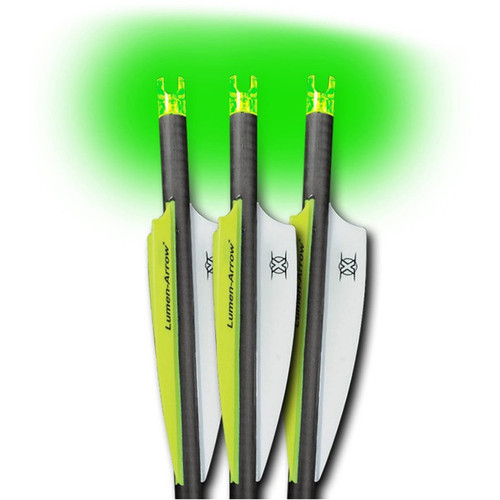 Lumenok Carbon Bolt Green Capture Nock 20" 3 pk. Nexgen Outfitters