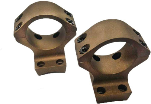 Browning X-Bolt Scope Rings - 30mm Low, Burnt Bronze Cerakote Nexgen Outfitters