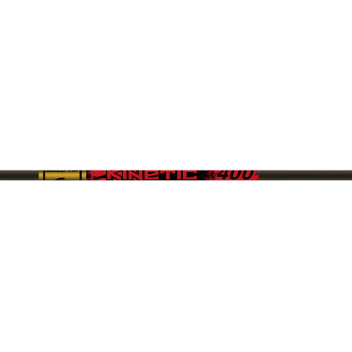 KNG860400 Gold Tip Kinetic Hunter Black 400 Raw Shaft with Accu-Tough Nocks and Inserts Nexgen Outfitters