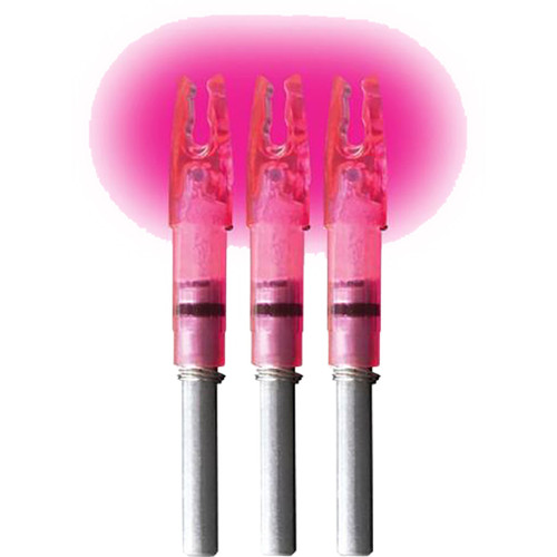 KN88097 Lumenok Lighted Nock Pink H Nock 3 pk. Nexgen Outfitters