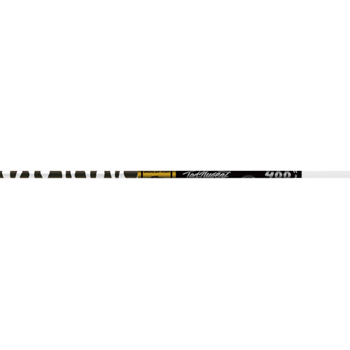 KNG1010400 Gold Tip Ted Nugent Black/White Zebra 400 Raw Shaft with Nocks and Inserts Nexgen Outfitters